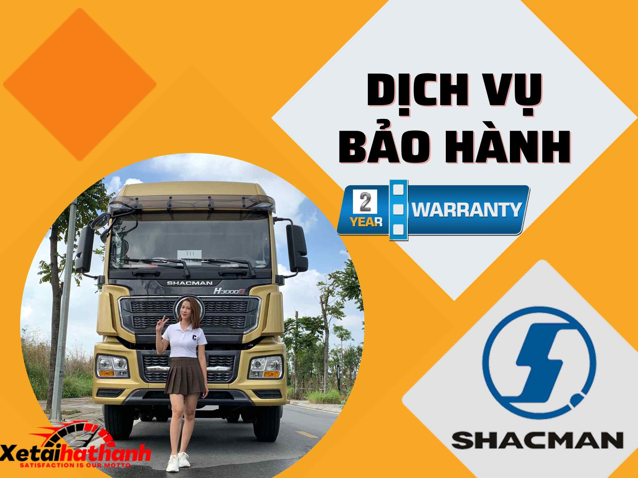 dịch vụ bảo hành xe đầu kéo shacman 1 cầu 270 hp